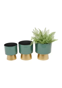 Hot Sale 🌟 Modern Metal Planter - Set of 3 by Monroe Lane 👏 -Monroe Lane Sales Belk 6353
