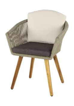 Hot Sale ✔️ Modern Wood Outdoor Dining Chair - Set of 2 by Monroe Lane 😀