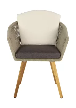 Hot Sale ✔️ Modern Wood Outdoor Dining Chair - Set of 2 by Monroe Lane 😀 -Monroe Lane Sales Belk 6359