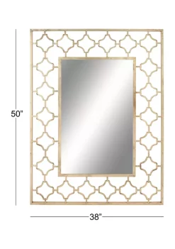 Best Sale 🔥 Glam Metal Wall Mirror by Monroe Lane ⌛ -Monroe Lane Sales Belk 6397