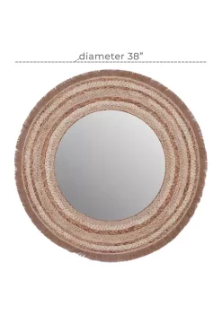 Outlet 🌟 Bohemian Wood Wall Mirror by Monroe Lane 💯 -Monroe Lane Sales Belk 6409