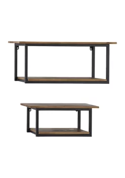 Best reviews of ๐ฅฐ Industrial Metal Wall Shelf - Set of 2 by Monroe Lane ๐คฉ