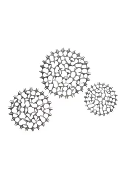 Buy 😀 Modern Metal Wall Decor - Set of 3 by Monroe Lane 😉 -Monroe Lane Sales Belk 6477
