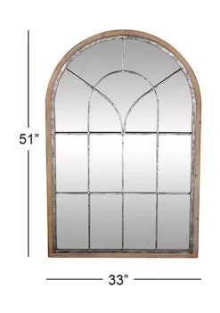 Flash Sale 🤩 Farmhouse Metal Wall Mirror by Monroe Lane 🎉 -Monroe Lane Sales Belk 6510