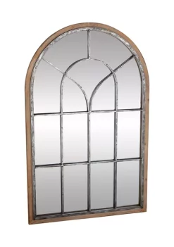 Flash Sale 🤩 Farmhouse Metal Wall Mirror by Monroe Lane 🎉 -Monroe Lane Sales Belk 6511