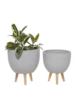 Best reviews of 🔔 Contemporary Ceramic Planter - Set of 2 by Monroe Lane 🛒