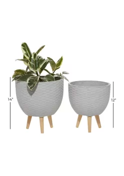 Best reviews of 🔔 Contemporary Ceramic Planter - Set of 2 by Monroe Lane 🛒 -Monroe Lane Sales Belk 6523