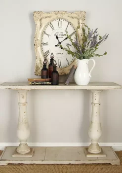 Top 10 💯 San Antonio Spurs San Diego Chargers Tampa Bay Rays Duke Blue Devils Farmhouse Wood Console Table by Monroe Lane ✨