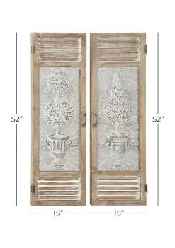 Coupon 😉 Farmhouse Metal Wall Decor - Set of 2 by Monroe Lane 🧨 -Monroe Lane Sales Belk 6570