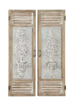 Coupon 😉 Farmhouse Metal Wall Decor - Set of 2 by Monroe Lane 🧨 -Monroe Lane Sales Belk 6572