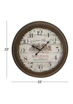 Best Sale 🌟 Vintage Metal Wall Clock by Monroe Lane 🤩 -Monroe Lane Sales Belk 6599