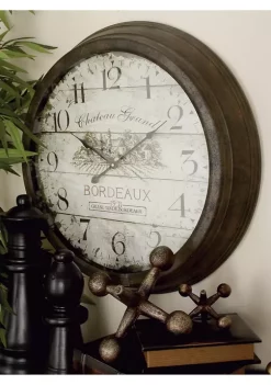 Best Sale 🌟 Vintage Metal Wall Clock by Monroe Lane 🤩 -Monroe Lane Sales Belk 6601