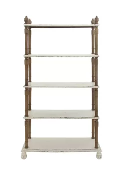 Best reviews of ⌛ Farmhouse Wood Shelving Unit by Monroe Lane 🎉 -Monroe Lane Sales Belk 6604