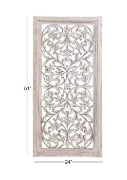 Budget 🎁 Traditional Mango Wood Wall Decor by Monroe Lane 🎁 -Monroe Lane Sales Belk 6619