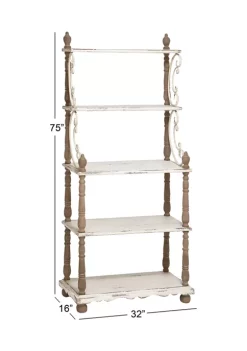 Hot Sale ✔️ Farmhouse Wood Shelving Unit by Monroe Lane 😉 -Monroe Lane Sales Belk 6625