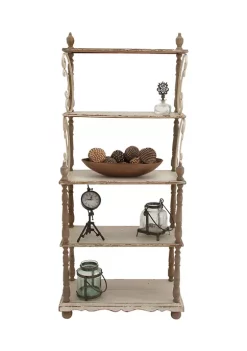 Hot Sale ✔️ Farmhouse Wood Shelving Unit by Monroe Lane 😉 -Monroe Lane Sales Belk 6626