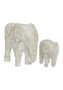 Discount 😀 Eclectic Ceramic Sculpture - Set of 2 by Monroe Lane ⭐ -Monroe Lane Sales Belk 6634