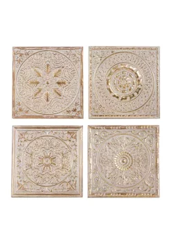 Discount π Eclectic Metal Wall Decor - Set of 4 by Monroe Lane βοΈ