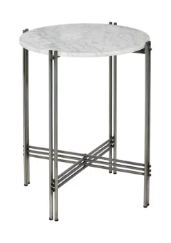 Best Pirce 😀 Contemporary Marble Accent Table by Monroe Lane 👍 -Monroe Lane Sales Belk 6677