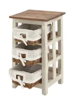 Wholesale 👏 Farmhouse Wood Storage Unit by Monroe Lane 🔔 -Monroe Lane Sales Belk 6689