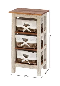 Wholesale 👏 Farmhouse Wood Storage Unit by Monroe Lane 🔔 -Monroe Lane Sales Belk 6691