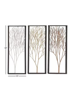 Top 10 👍 Modern Metal Wall Decor - Set of 3 by Monroe Lane 🎁 -Monroe Lane Sales Belk 6729