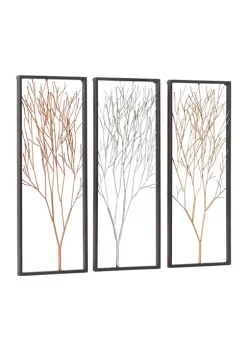Top 10 👍 Modern Metal Wall Decor - Set of 3 by Monroe Lane 🎁 -Monroe Lane Sales Belk 6731