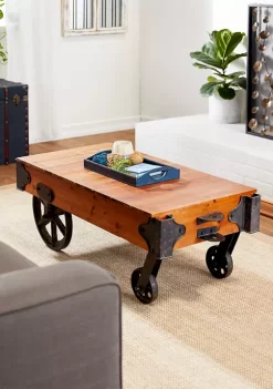 Deals โ๏ธ Industrial Wood Coffee Table by Monroe Lane ๐