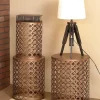 Budget 🎁 Industrial Metal Accent Table - Set of 3 by Monroe Lane 😉