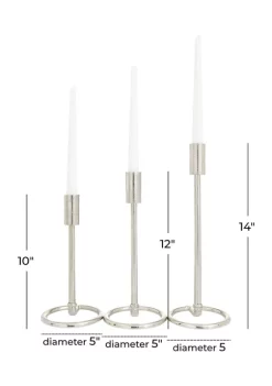 Cheap 🥰 Contemporary Aluminum Candle Holder - Set of 3 by Monroe Lane ⭐ -Monroe Lane Sales Belk 676