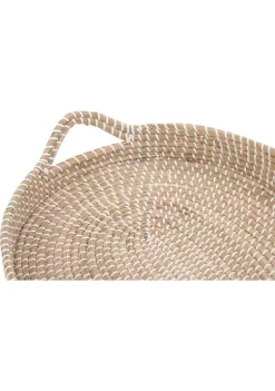 New 🤩 Bohemian Dried Plant Tray - Set of 2 by Monroe Lane ❤️ -Monroe Lane Sales Belk 6784