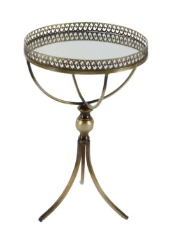 Promo 🧨 Traditional Metal Accent Table by Monroe Lane ✨ -Monroe Lane Sales Belk 6792