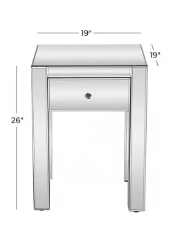 Hot Sale 🌟 Glam Wood Accent Table by Monroe Lane ✨ -Monroe Lane Sales Belk 6808