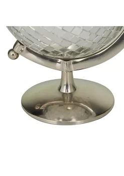 Discount ⌛ Glam Stainless Steel Globe by Monroe Lane 👏 -Monroe Lane Sales Belk 681