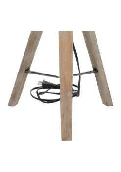 Discount 🌟 Rustic Wood Table Lamp - Set of 2 by Monroe Lane 🌟 -Monroe Lane Sales Belk 6814