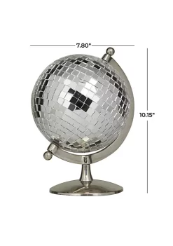 Discount ⌛ Glam Stainless Steel Globe by Monroe Lane 👏 -Monroe Lane Sales Belk 682