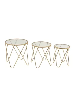 Top 10 🥰 Contemporary Metal Accent Table - Set of 3 by Monroe Lane ⌛ -Monroe Lane Sales Belk 6849