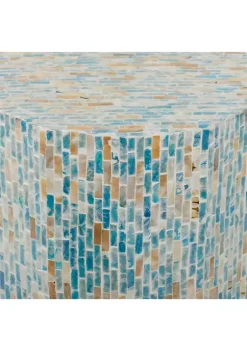 Budget 💯 Contemporary 👩 Mother of Pearl Accent Table by Monroe Lane 👍 -Monroe Lane Sales Belk 6854