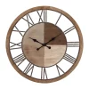 Deals 🔔 Farmhouse Wood Wall Clock by Monroe Lane ❤️