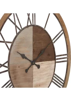 Deals 🔔 Farmhouse Wood Wall Clock by Monroe Lane ❤️ -Monroe Lane Sales Belk 6866