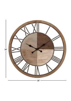 Deals 🔔 Farmhouse Wood Wall Clock by Monroe Lane ❤️ -Monroe Lane Sales Belk 6869