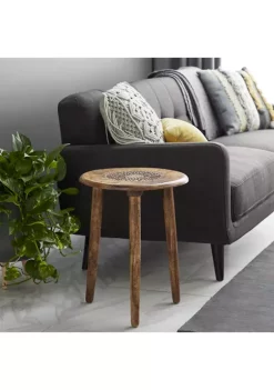 Best reviews of ๐ Traditional Mango Wood Accent Table by Monroe Lane โญ