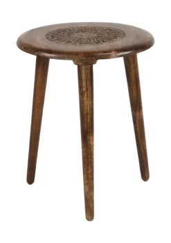 Best reviews of 🔔 Traditional Mango Wood Accent Table by Monroe Lane ⭐ -Monroe Lane Sales Belk 6912