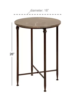 Budget 🔔 Traditional Metal Accent Table by Monroe Lane 🥰 -Monroe Lane Sales Belk 6944