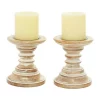 Deals 🌟 Traditional Mango Wood Candle Holder - Set of 2 by Monroe Lane 👍