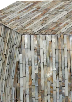 Budget 😉 Contemporary 👩 Mother of Pearl Accent Table by Monroe Lane 💯 -Monroe Lane Sales Belk 6987