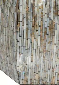 Budget 😉 Contemporary 👩 Mother of Pearl Accent Table by Monroe Lane 💯 -Monroe Lane Sales Belk 6988