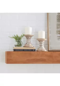 Deals 🌟 Traditional Mango Wood Candle Holder - Set of 2 by Monroe Lane 👍 -Monroe Lane Sales Belk 699