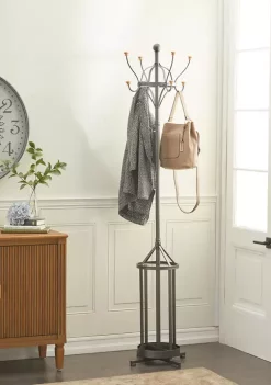 Best Sale 🧨 Industrial Metal 🧥 Coat Rack by Monroe Lane 🔔 -Monroe Lane Sales Belk 7018