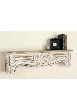 Hot Sale 👏 Vintage Wood Wall Shelf by Monroe Lane 👍 -Monroe Lane Sales Belk 7045